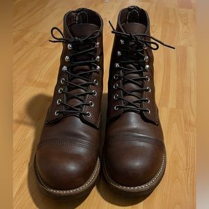 Red Wings Iron Rangers in Amber Harness Size 10D
